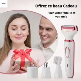 Kit Rasoir Électrique Femme Sans Douleurs Kit Épilateur Tondeuse Visage Corps Maillot Aisselles Rechargeable Usb Sans Fil Gertzy 