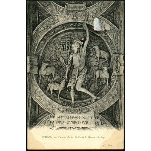 Carte Postale Rouen , Dessous De La Voûte De La Grosse Horloge