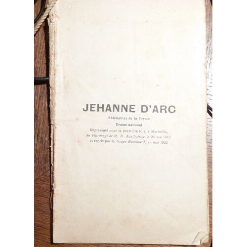 Jehanne D'Arc Rédemptrice De La France, Drame National, 1922.