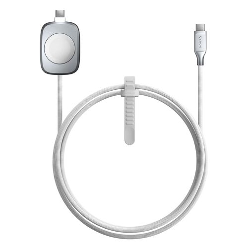 Câble USB-C pour Apple Watch 1,5m Universel Nomad Blanc