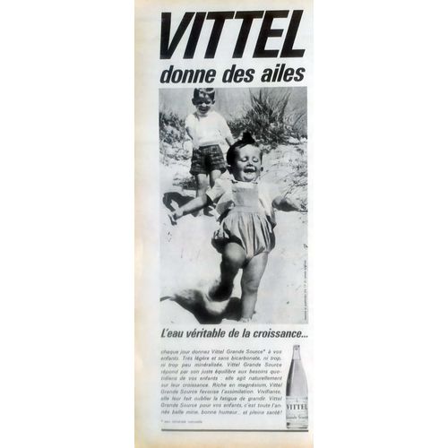 Publicité Papier - Eau Vittel De 1964