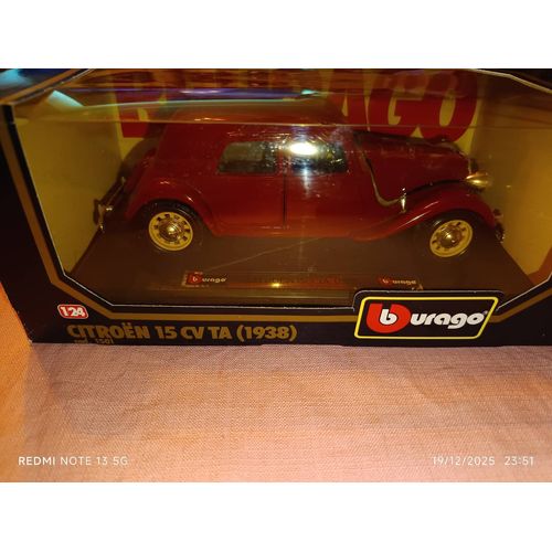 Voiture Miniature Citroën 15 Cv Ta Marque Burago