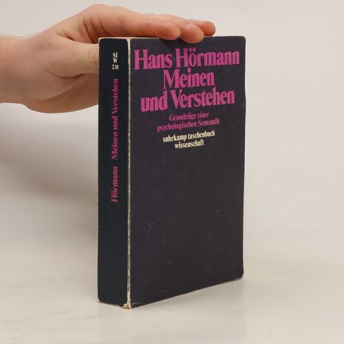 Meinen Und Verstehen