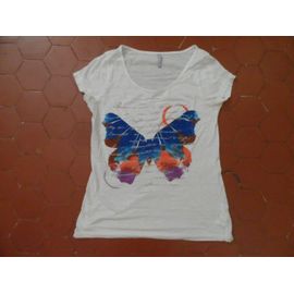 Tee-Shirt Jersey Coton Blanc Blanche Porte