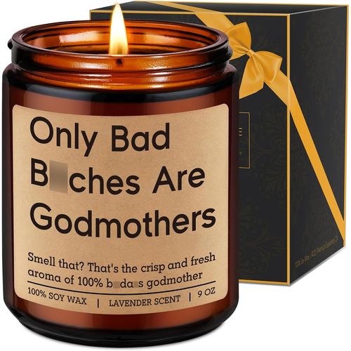 Bougies Cadeaux pour Marraine Presents Humoristiques pour Femmes Meilleures Amies Soeurs Tantes Cadeaux de Noel et Jour des Parrains