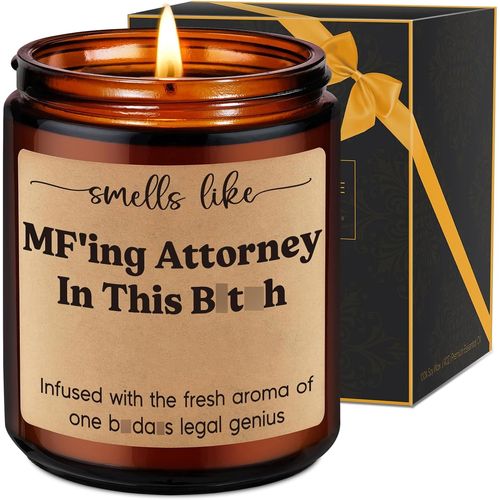 Bougie Cadeau Avocat Humoristique, Idee Present Etudiant Droit, Graduation Examen Barreau, Noel Futur Juriste