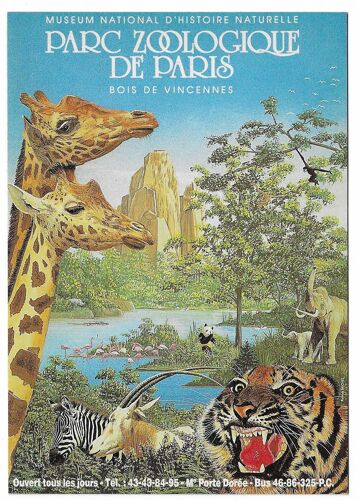 Carte Postale Museum National D'histoire Naturelle Parc Zoologique De Paris Bois De Vincennes