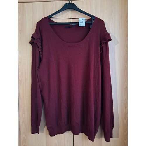 Pull Taille 54-56 Bordeaux Kiabi
