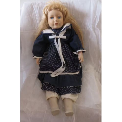 Ancienne + Grande Poupée Tête Mains Pieds Porcelaine Corps/60 Cm/2