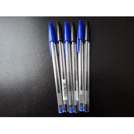 Lot De 6 Stylos À Bille Bic Noir Et Bleu
