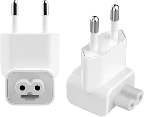 LORANKA-Lot de 2 adaptateurs secteur compatibles avec MacBook iPhone iPad Prise européenne Type C Charge rapide Portable Sécurité Protection Court-circuit Voyage Compact Blanc Léger Ignifuge Apple