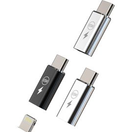 TRAHOO-Lot de 3 adaptateurs de charge rapide Lightning femelle vers USB C 65 W pour iPhone 16 15 Pro Max pour Apple Compatible avec Samsung iPad MacBook Chargeur Thunderbolt Lighting Câble Jack Charg