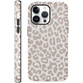 TRAHOO-Coque pour iPhone 14 Pro, Aesthetic Design Léopard Motif Housse Etui Rigide Adaptée Étui, Antichoc Élégant Protection Caméra Femme Fille Bumper Case pour iPhone 14 Pro 6,1'', Marron