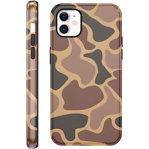TRAHOO-Coque pour iPhone 11, Aesthetic Design B?uf Motif Housse Etui Rigide Adaptée Étui, Antichoc Anti-Rayures Élégant Protection Caméra Femme Fille Bumper Case pour iPhone 11 6,1'', Art