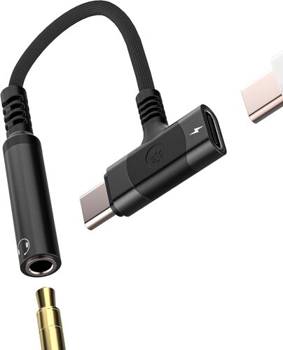 TRAHOO-Adaptateur USB C vers Jack 3,5 mm Audio (2 en 1) pour Apple Type C SVchawka Auxiliaire pour iPhone 16 15 Pro Max Compatible avec Samsung Microphone SVchawki Adaptateur pour iPad AUX Voiture An