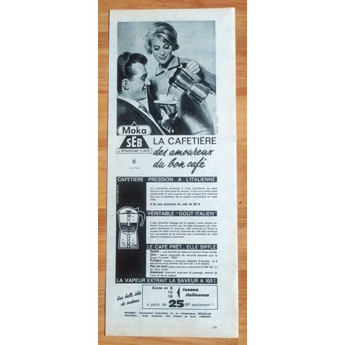 Publicité Papier - Cafetière "Moka" Seb De 1961