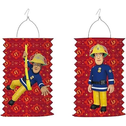 Amscan – Lanterne décorative pour fêtes d’anniversaire, motif : Père Noël