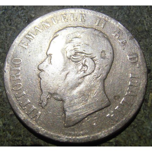 Pièce Italienne, 10 Centesimi, 1867 N, Vittorio Emanuele Ii Re D' Italia, (Et-12).