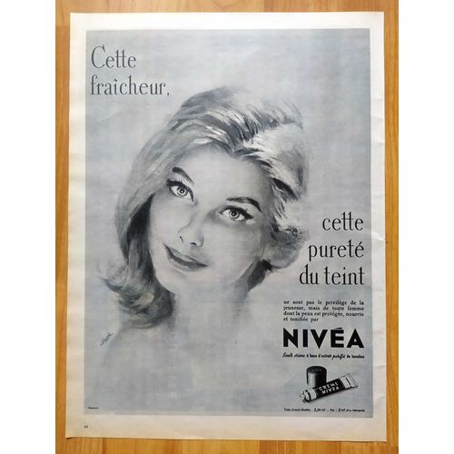 Publicité Papier - Crème Nivéa De 1961
