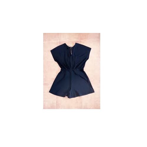 Combinaison Short Tres Grande Taille Femme Noir 100% Polyester Taille 54 3xl Tres Elegant Taille Elastique Large Entretien Facile Mode Toute La Journee