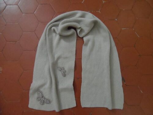 Écharpe Maille Jersey Fin Beige Damart