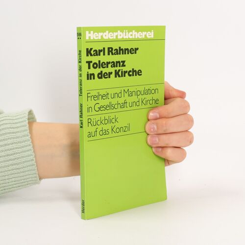 Toleranz In Der Kirche | Karl Rahner