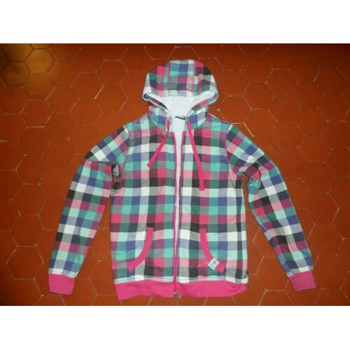 Veste À Capuche À Carreaux Multicolore Crivit