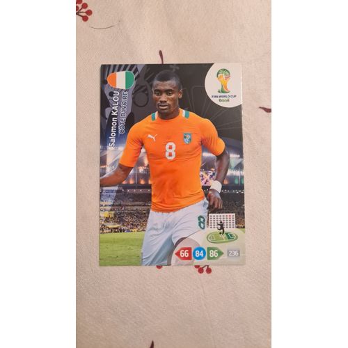 Carte Salomon Kalou Adrenalyn Fifa World Cup Brasil