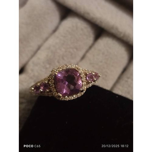 Bague Argent Avec Améthyste