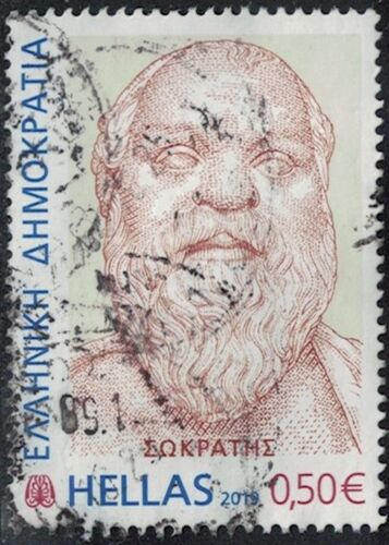 Grèce 2019 Oblitéré Used Socrate Philosophe Y&T Gr 2957 Su