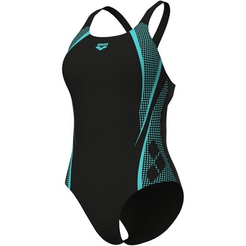 Maillot De Bain Une Pièce Femme Arena Pro Back Graphic, Gris-Bleu Et Vert Pastel, Taille 38 Eu