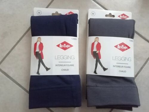 Lot De Deux Collants Sans Pieds - Leggings Lee Cooper Taille M