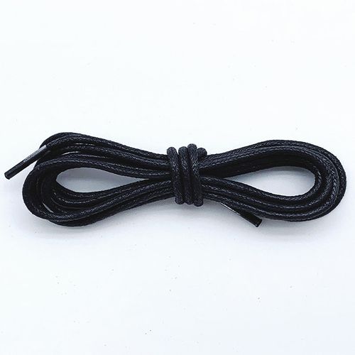 2 Paires De Lanières En Coton Ciré 160 Cm - Diamètre 2,5 Mm Rondes Résistantes Et Durables - Pour Bottes Et Chaussures De Ville - Cuir Imperméable - Universelles Sneakers, Sport Et Bottes,
