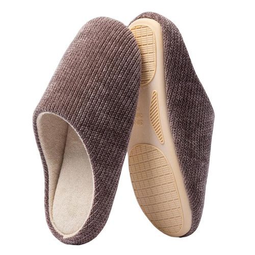 Chaussons D'automne Et D'hiver Xl (Pointure 42/43) - Semelle Antidérapante 26,5 Cm, Largeur 7,5 Cm, Talon 2 Cm - Chaussons Silencieux Et Chauds Pour Hommes Et Femmes,