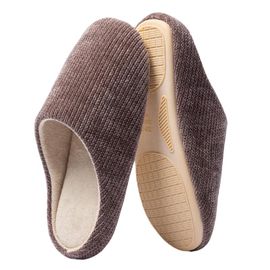Chaussons D'automne Et D'hiver Xl (Pointure 42/43) - Semelle Antidérapante 26,5 Cm, Largeur 7,5 Cm, Talon 2 Cm - Chaussons Silencieux Et Chauds Pour Hommes Et Femmes,