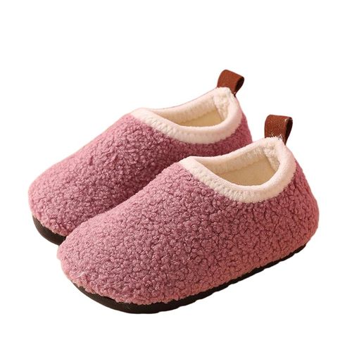 Chaussons D'hiver En Coton Épais Pour Enfants - Chaussons Chauds, Doux Et Antidérapants Pour Intérieur, 32/33 (19 Cm, 6-7 Ans), - 32-33
