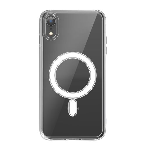 Coque MagSafe pour iPhone XR Collection MagStick Clear Jelly Swissten Transparent