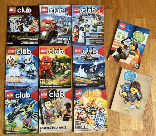 Lot 11 Lego Club Magazines 2014 À 2017