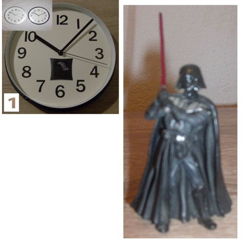 Lot - Star Wars - ( A ) : Pendule + Figurine , au choix