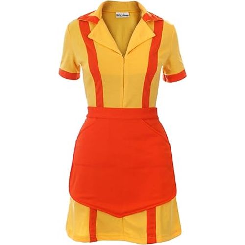 Déguisement 2 Broke Girls | Uniforme De Serveuse Avec Tabliers De Caroline & Max | Taille : S-Xl