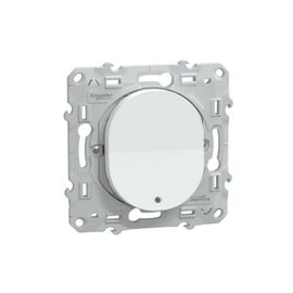 Bouton-Poussoir Lumineux Schneider Ovalis S320276 10 A 250 V Blanc