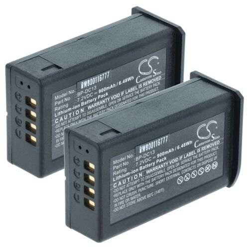 vhbw 2x Batterie compatible avec Leica Silver 19800, TL, T, TL2, T (701) appareil photo (900mAh, 7,2V, Li-ion)