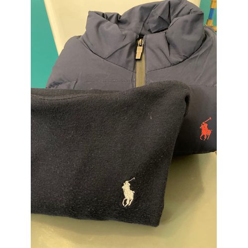 Ensemble Ralph Lauren Doudonne Sans Manches + Pull Col Roulé.