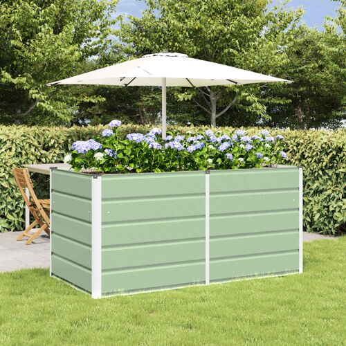 Vidaxl Jardinière Vert 160 X 80 X 75 Cm Acier