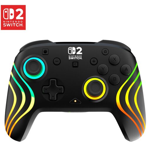 Turtle Beach Afterglow Wave Noir Manette de gaming RGB sans fil Sous licence officielle pour Nintendo Switch 2
