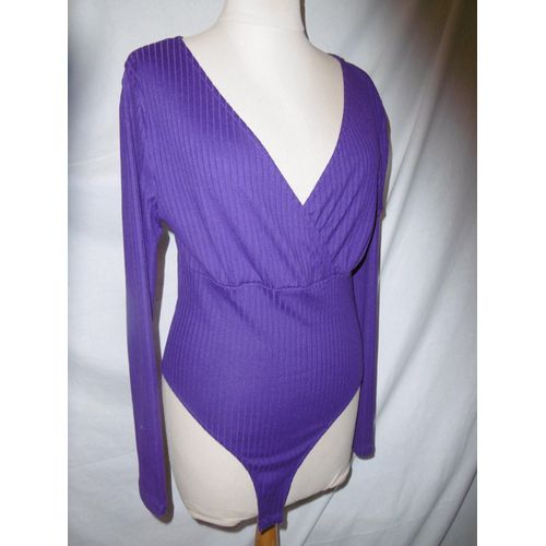 Kiabi Body Violet Maille Côtelé T M