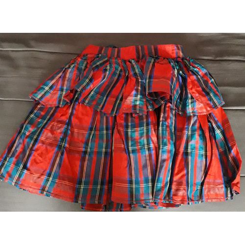 Jupe Écossaise Façon Taffetas