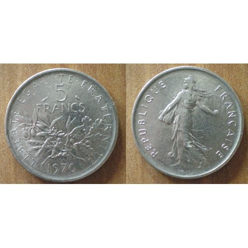 France 5 Francs 1970 Piece Semeuse Franc