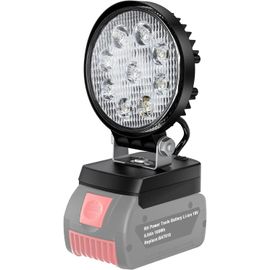 Projecteur LED Portable pour Systeme Bosch 18V; Lampe de Travail 2 Modes de Luminosite; Eclairage Mini pour Maintenance et Camping