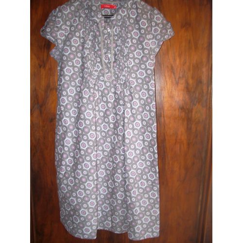 Robe Tissaia Grise Imprimée Taille 10ans